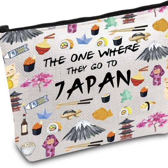 Other - Japan Trip Makeup Bag Japanese Foodie Travel Bag Japan Souvenir Gift Japan Welco